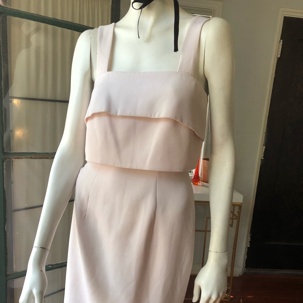 Gorgeous women’s pale pink dress.